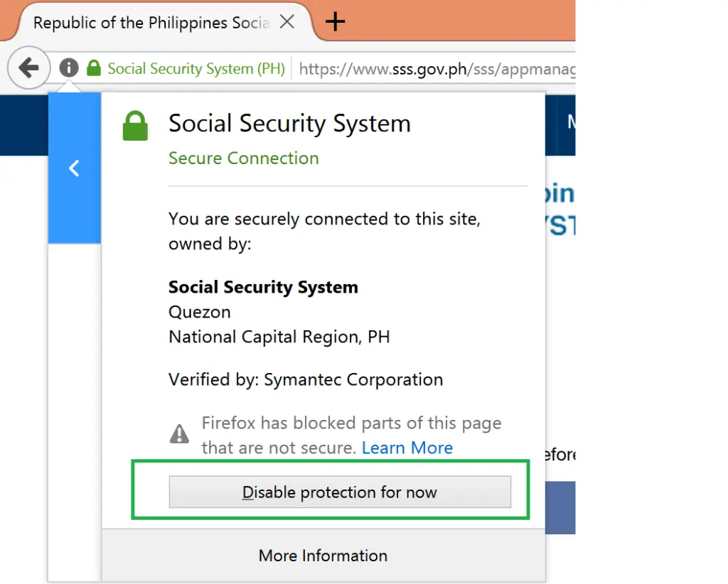 How to Access SSS Website using Google Chrome and Mozilla Firefox