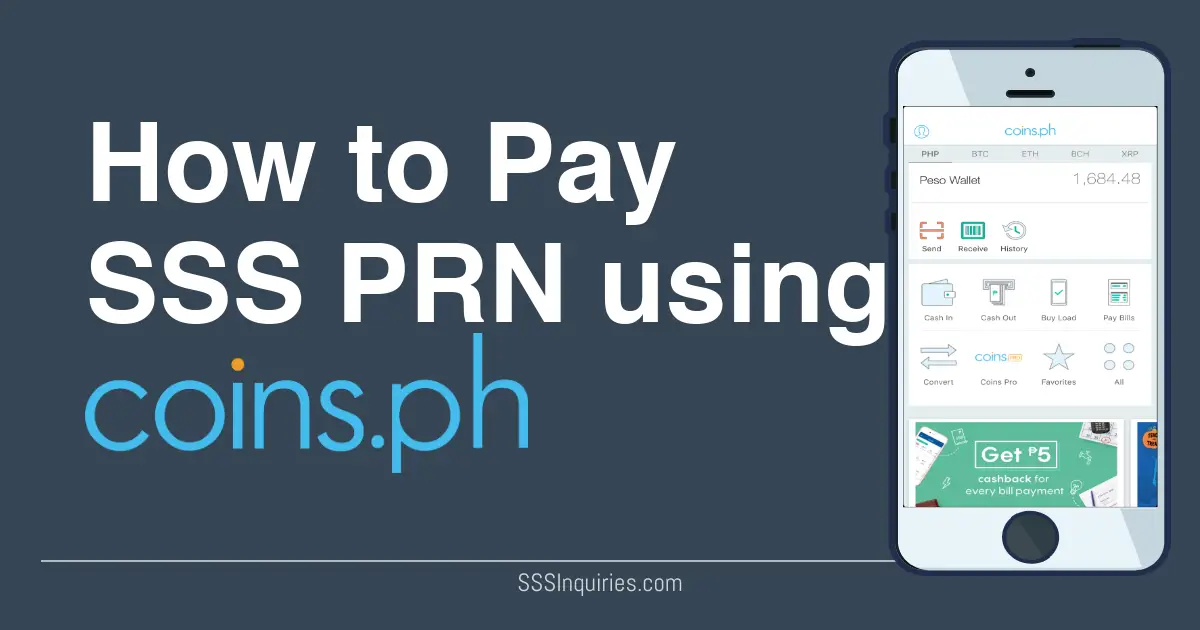 How To Pay Your Sss Prn Using Coins Ph Sss Inquiries - 