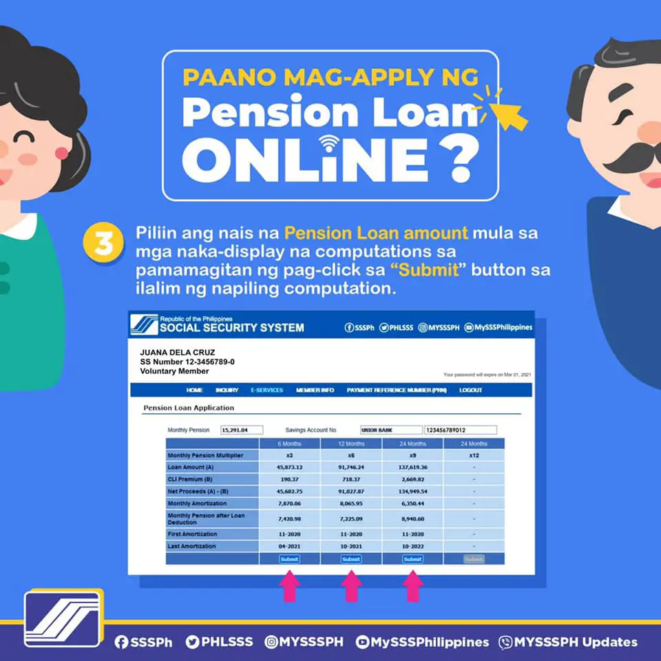 How to Apply for SSS Pension Loan 2021 SSS Inquiries