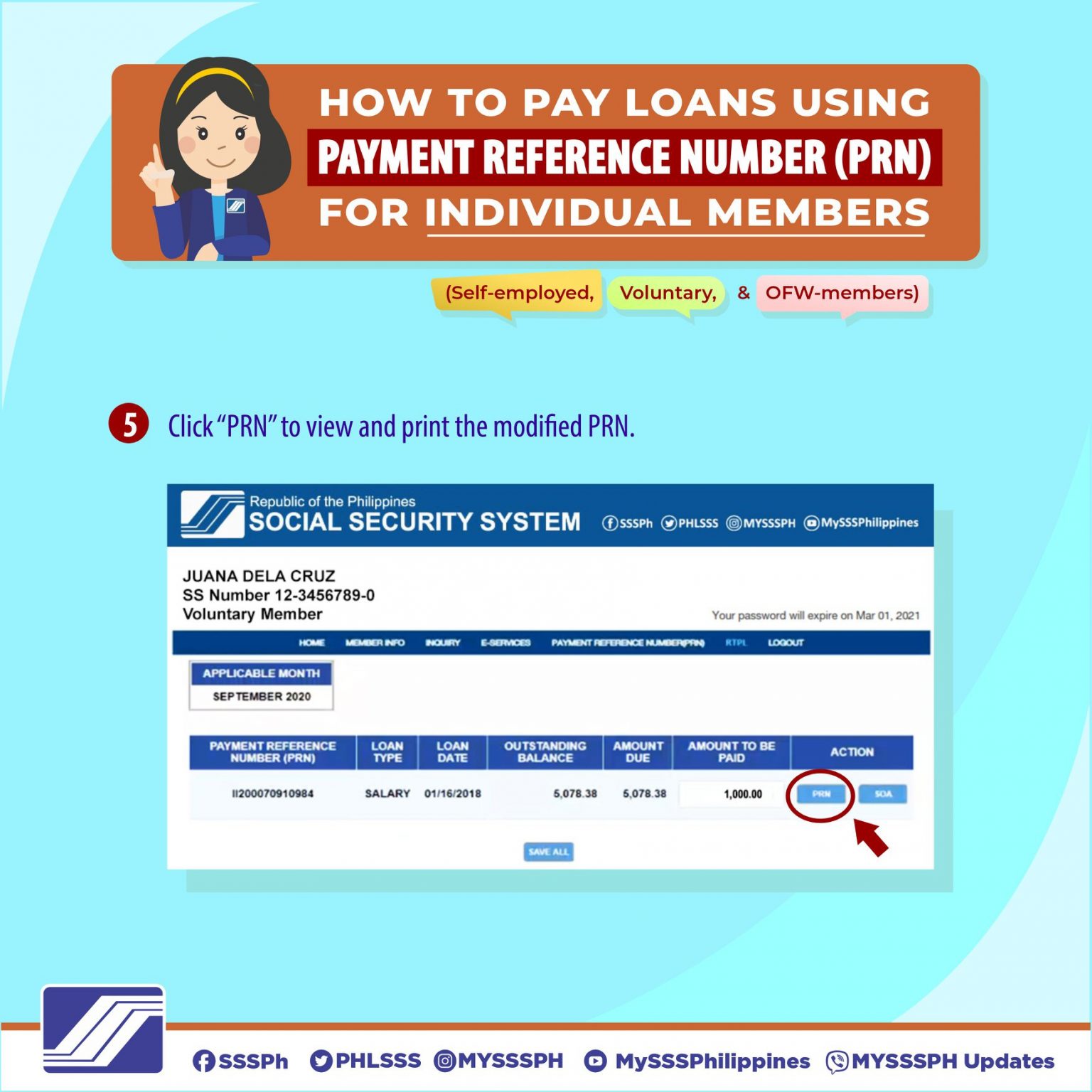 How to Generate and Pay your SSS Loan Payment Reference Number (PRN