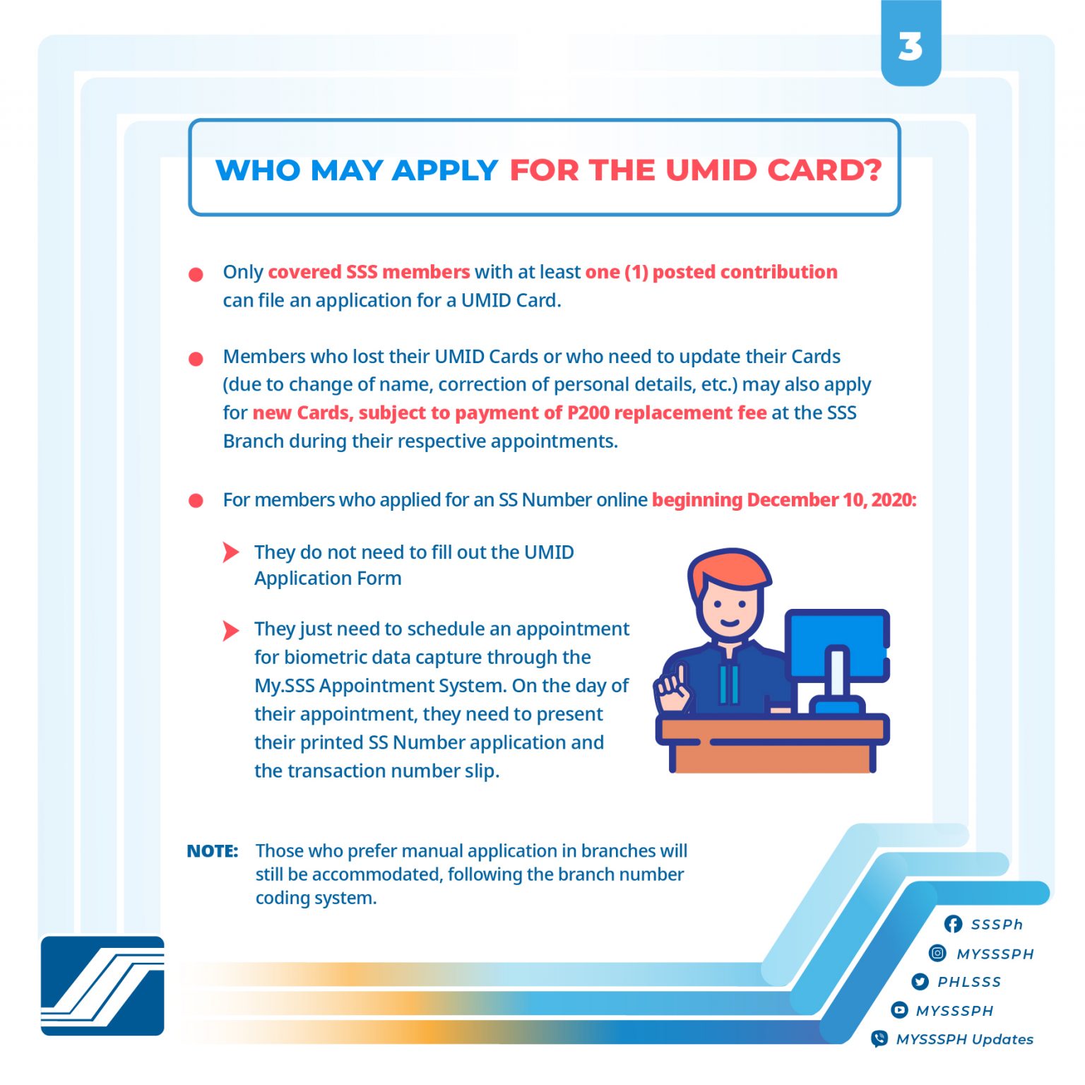 SSS now open to receive UMID Card Application - SSS Inquiries