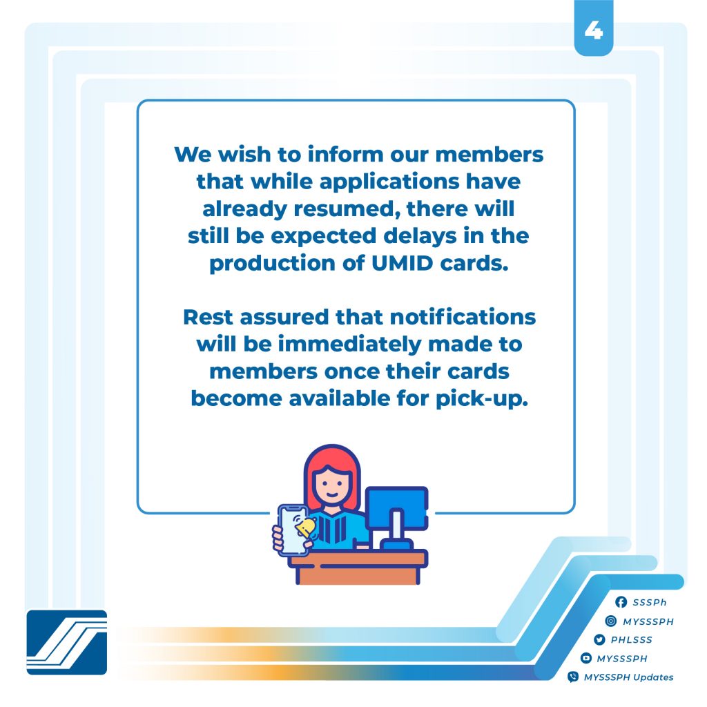 SSS now open to receive UMID Card Application SSS Inquiries