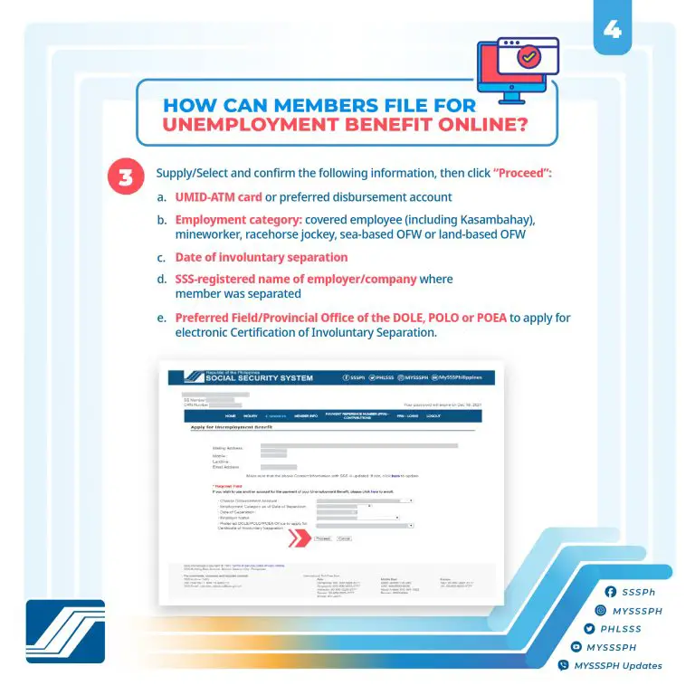 How to Apply for SSS Unemployment Benefit Online - SSS Inquiries