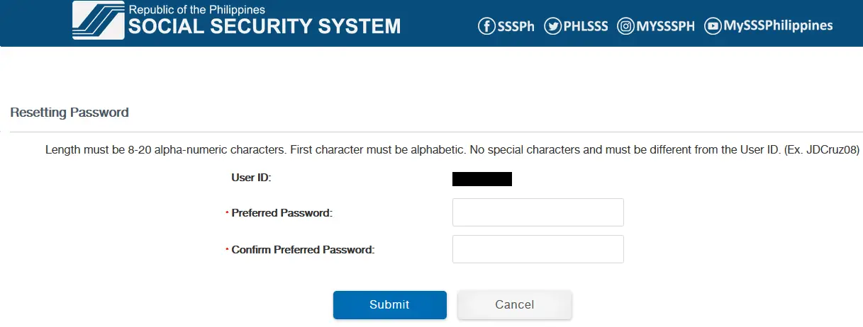 How To Self-Reset My.SSS Account Password - SSS Inquiries