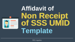 Affidavit of Non Receipt of SSS UMID Template - SSS Inquiries