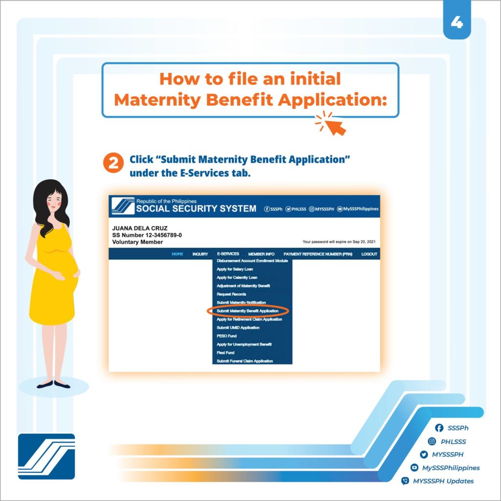 how-to-file-for-sss-maternity-benefit-mat2-in-sss-website-for-female