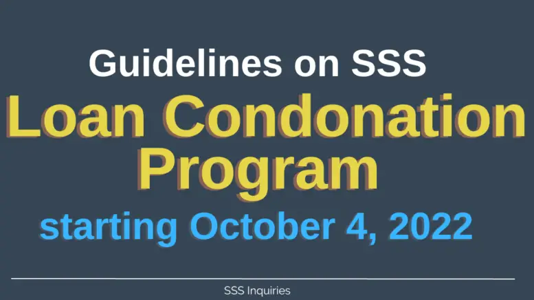 SSS to offer Consolidated Loan Program with Penalty Condonation ...