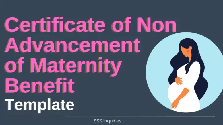 certificate-of-non-advancement-of-maternity-benefit-template-sss